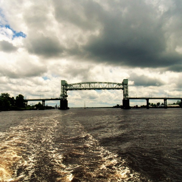 a bridge over a body of water