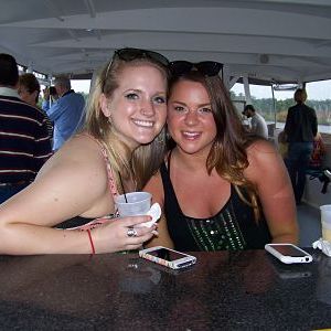 a group of people sitting at a table