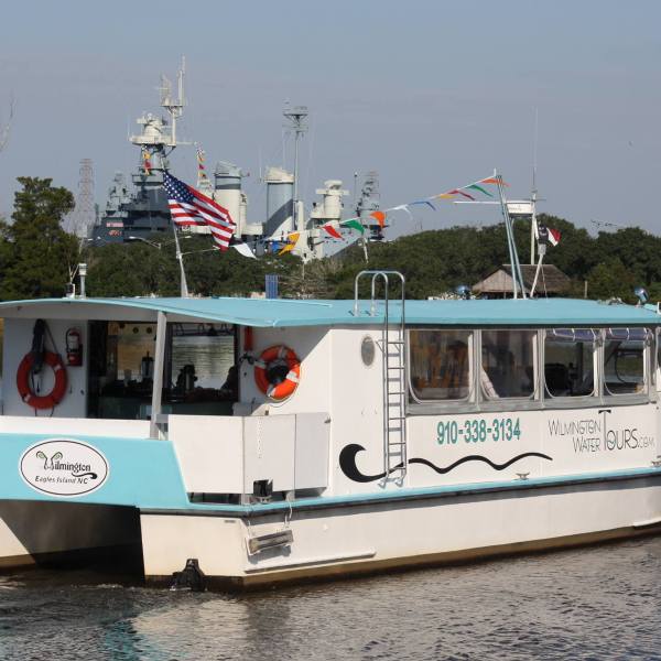 a small boat in a large body of water