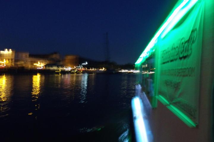 a boat in the water